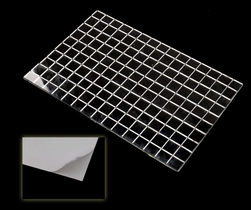 Micro Trader Self-Adhesive Real Glass Craft Mini Square & Round Mirrors Mosaic Tiles New - Image 2